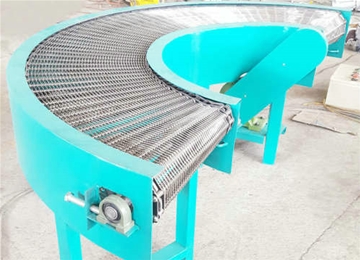 不銹鋼網(wǎng)帶轉彎機 180度角轉彎設備