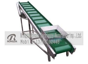 帶槽的皮帶輸送機(jī)，輸送平穩(wěn)，安全可靠